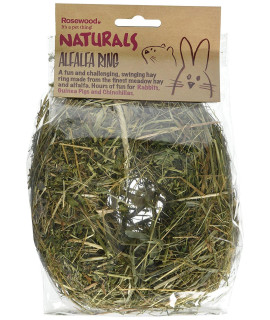 Rosewood Naturals Alfalfa Ring, Rabbit Treats & Small Animal Treats