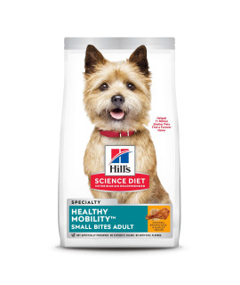 Hill's Science Diet Dry Dog Food, Adult, Healthy Mobility Small Bites, Chicken Meal, Brown Rice & Barley Recipe, 30 lb. Bag