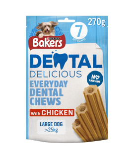 Bakers Dental Delicious with chicken for Large Dogs (270g) - Pack of 6