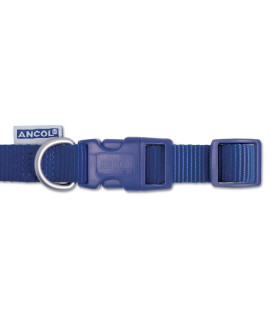 Ancol Heritage Nylon Adjustable collar Blue 45-70cm Sz 5-10