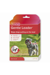 Beaphar gentle Leader Head collar for Small Dogs Stops Pulling On The Lead Training Aid with Immediate Effect Endorsed by Behaviourists Red x 1