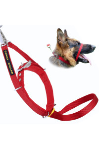 canny collar for Dog Training - The Kind, Safe and comfortable No Pull Dog collar, Train Your Dog Not to Pull on a Leash - Easy to Use Dog Training Headcollar for Enjoyable Walks - Red Size 6