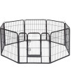 Dog Playpen Dog Pen Playpen Dog Fence Extra Large Indoor Outdoor Heavy Duty 8 Panels 16 Panels 24 32 40 Exercise Pen Dog Crate Cage Kennel ,Hammigrid (32 W ?40 H 8 Panels)