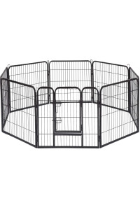 Dog Playpen Dog Pen Playpen Dog Fence Extra Large Indoor Outdoor Heavy Duty 8 Panels 16 Panels 24 32 40 Exercise Pen Dog Crate Cage Kennel ,Hammigrid (32 W ?40 H 8 Panels)