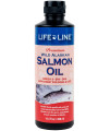 Life Line Pet Nutrition Wild Alaskan Salmon Oil Omega-3 Supplement for Skin & Coat - Supports Brain, Eye & Heart Health in Dogs & Cats, 16.5oz