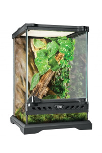 Exo Terra Glass Natural Terrarium Kit, for Reptiles and Amphibians, Nano Tall, 8 x 8 x 12 inches, PT2601A1