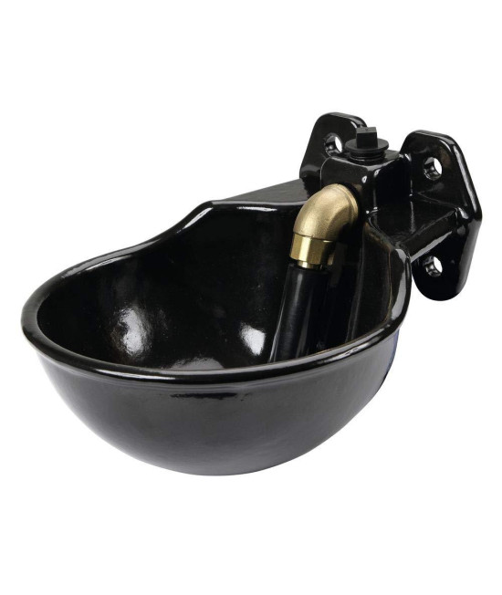Kerbl 221851 Drinking Bowl g51 Enamelled, with Tube Valve