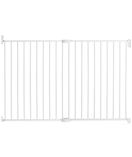 Munchkin Extending XL Tall and Wide Baby Gate, Hardware Mounted Safety Gate for Stairs, Hallways and Doors, Extends 33 - 56 Wide, Metal, White