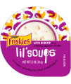 Purina Friskies Natural, Grain Free Wet Cat Food Lickable Cat Treats, Lil' Soups With Shrimp in Chicken Broth - 1.2 oz. Cup