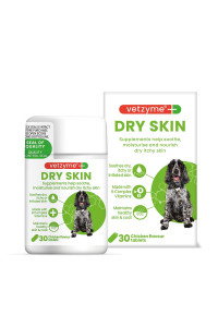 Vetzyme Dog Dry Skin with Evening Primrose