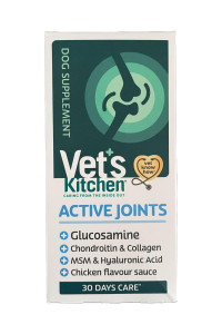 VetS Kitchen - Active Joints Veterinary Supplement For Dogs With glucosamine - 300Ml Squeezy Bottle