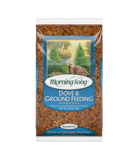 Morning Song Dove & Ground Feeding Wild Bird Food, Quail, Pigeon and Dove Food Seed Mix for Outside Feeders, 7-Pound Bag