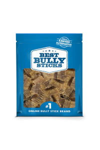 Best Bully Sticks Premium 3 Inch Beef Trachea Dog Chews (50 Pack) - All-Natural, Grain-Free, 100% Beef, Single-Ingredient Dog Treat Chew - Promotes Dental Health