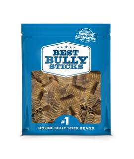 Best Bully Sticks Premium 3 Inch Beef Trachea Dog Chews (50 Pack) - All-Natural, Grain-Free, 100% Beef, Single-Ingredient Dog Treat Chew - Promotes Dental Health