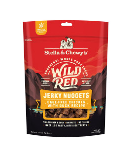 Stella & Chewy's Wild Red Jerky Nuggets Dog Treats Chicken & Duck Recipe, 6 oz. Bag
