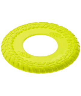 Nerf Dog Profile Flyer Dog Toy Rubber Frisbee Thermoplastic Rubber Assorted Colours Blue or Green 30.5 cm Pack of 1