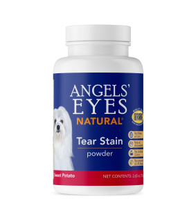 Angels Eyes Natural Tear Stain Prevention Sweet Potato Powder for Dogs All Breeds No Wheat No Corn Daily Support for Eye Health Proprietary Formula Limited Ingredients Vegetarian 75g