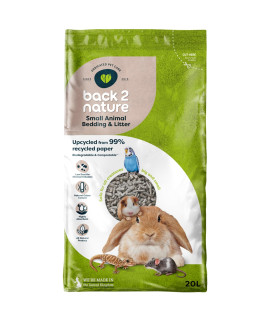 Back 2 Nature Back 2 Nature Small Animal Biodegradeable Paper Litter 20ltr