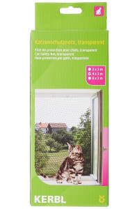 Kerbl Transparent Cat Safety Net, 4 x 3 m