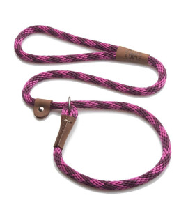 Mendota Pet Slip Leash - Dog Lead and Collar Combo - Made in The USA - Ruby, 1/2 in x 6 ft - for Large Breeds