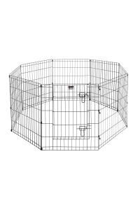 Pet Trex 24 Exercise Playpen for Dogs Eight 24 x 30 High Panels with Gate