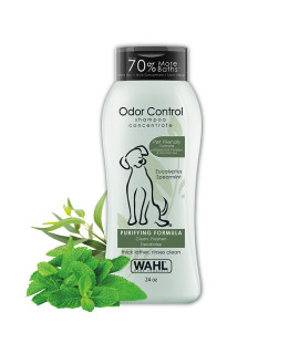 Wahl USA Odor Control Shampoo for Dogs & Pets - Eucalyptus & Spearmint Animal Deodorizer for Cleaning & Freshening - 24 Oz - Model 820003A