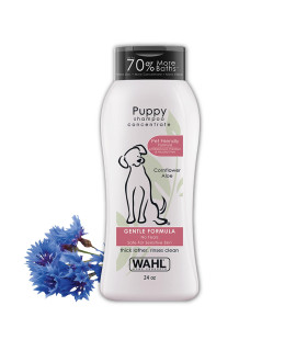 Wahl USA Gentle Puppy Shampoo for Pets - Cornflower & Aloe for Grooming Dirty Dogs - 24 Oz - Model 820002A