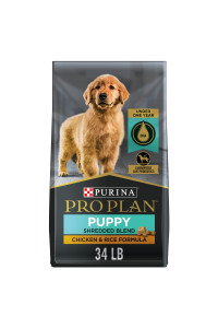 Purina Pro Plan High Protein Puppy Food Shredded Blend Chicken & Rice Formula - 34 lb. Bag