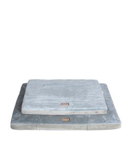 Armarkat Model M06HHL/HS-M Medium Memory Foam Orthopedic Pet Bed Mat in Sage Green & Gray