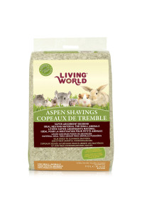 Living World Aspen Wood Shavings for Small Animals, Bedding & Nesting Material, 4 Cubic Feet