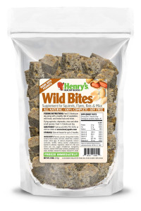 Henrys Wild Bites - Nutritionally Complete Food for Squirrels, Flying Squirrels, and Chipmunks, 18 Ounces