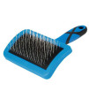 gROOM PROFESSIONAL Firm Slicker Brush,Blue, Medium