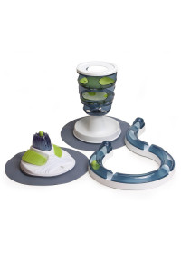 Catit Senses Interactive Cat Toys Value Bundle - Play Circuit, Wellness Center, and Food Tree
