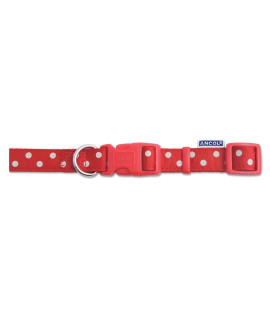 Nylon Adjustable collar Vintage Red Pollka 45-70cm