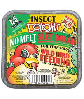 C&S Insect Delight No Melt Suet Dough, 12/pack 11.75 Ounces