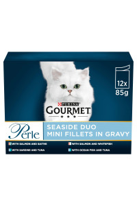 gourmet Perle Seaside Duos Pouch 12 x 85 g (Pack of 4)