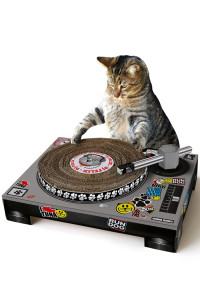 Suck UK Cat Scratcher ; Dj Cat Scratch Turntable ; Cardboard Cat House ; Cat Scratch Pad ; Cat Scratcher House & Cat Playhouse ; Novelty Interactive Cat Toys For Indoor Cats ; Funny Cat Accessories