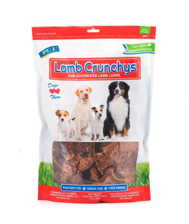 PCI Pet Center Inc. Lamb Crunchys Raw Dehydrated Lamb Lungs Dog Treats, 16 Ounce Pack, LAM-016MC