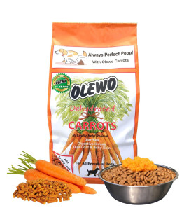 Olewo Original Carrots for Dogs - Fiber for Dog Stool Hardener, Dog Food Toppers for Picky Eaters, Skin & Coat Support, Multivitamin for Dogs, Probiotics for Dogs Digestive and Dog Gut Health, 5.5 lbs