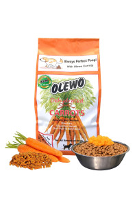 Olewo Original Carrots for Dogs - Fiber for Dogs Keep Poop Firm, Digestive Dog Food Topper, Skin & Coat Support, Dehydrated Whole Food Dog Multivitamin, Gut Health for Dogs, 1 lb