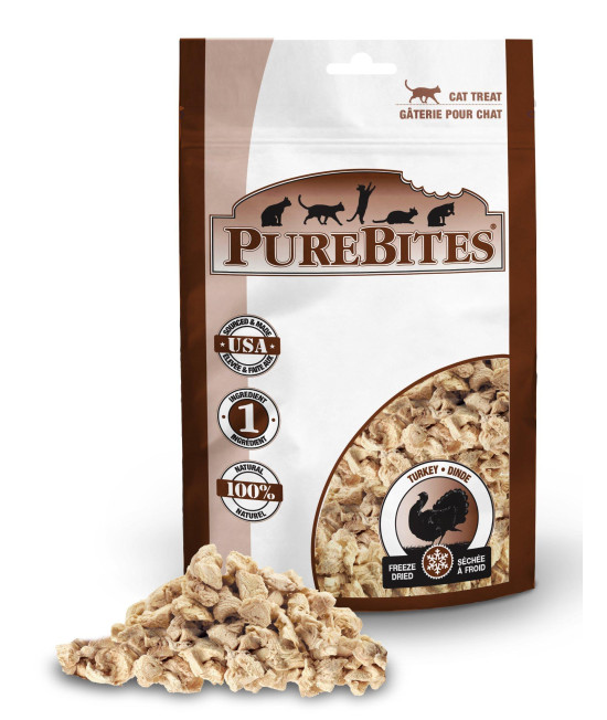 PureBites Turkey For Cats, 0.49Oz / 14G - Entry Size