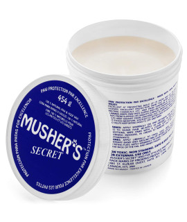 Musher's Secret Dog Paw Wax 454 g (16 oz) - Moisturizing Dog Paw Balm that Creates an Invisible Barrier That Protects and Heals Dry Cracked Paws - All-Natural with Vitamin E and Food-Grade Ingredients