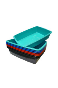 Whitefurze Plastic cat Litter Tray, Large