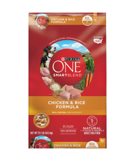 Purina ONE Chicken and Rice Formula Dry Dog Food - 31.1 lb. Bag