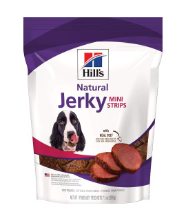 Hill's Natural Jerky Mini-Strips with Real Beef Dog Treats, 7.1 oz. Bag