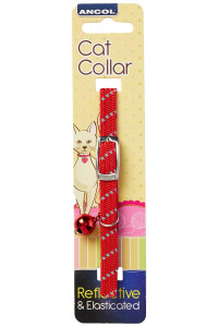 Ancol Reflective All-Elastic cat collar Red