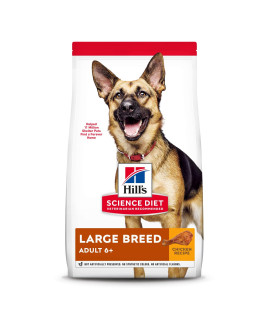 Hill's Science Diet Dry Dog Food, Large Breed Adult 6+ Senior, Chicken, Barley & Rice Recipe, 33 lb. Bag