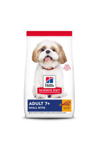 Hill's Science Diet Dry Dog Food, Adult 7+ for Senior Dogs, Small Bites, Chicken Meal, Barley & Brown Rice Recipe, 33 lb. Bag