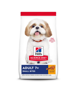 Hill's Science Diet Dry Dog Food, Adult 7+ for Senior Dogs, Small Bites, Chicken Meal, Barley & Brown Rice Recipe, 33 lb. Bag