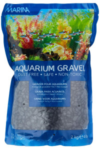 Marina Decorative Aquarium gravel, 2 Kg, Black